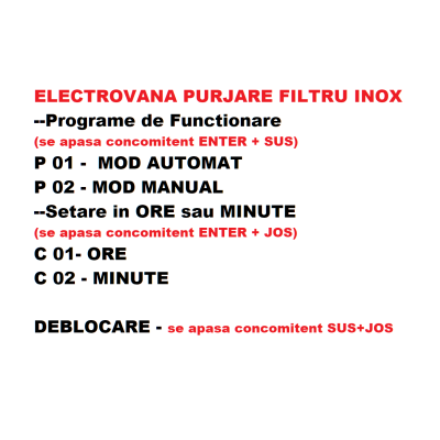 Filtru de Sedimente cu Sita INOX si Purjare AUTOMATA FDSX 1 1/4” - Image 4