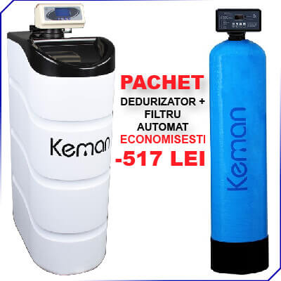 Cel mai MIC PRET la pachet  Filtru  AUTOMAT TKF 25 + Dedurizator TKS 25 - Oferta LIMITATA !